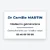 Plaque professionnelle personnalisée — nom, profession, coordonnées