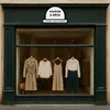 Enseigne aluminium posée sur la façade d’une boutique