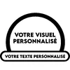Enseigne aluminium en arche — votre visuel, votre texte