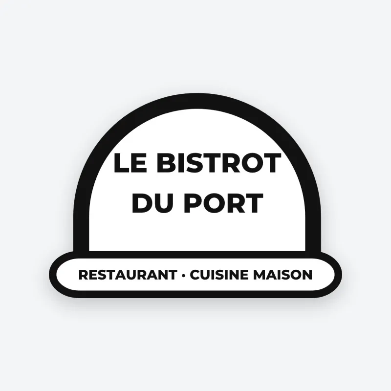 Enseigne restaurant en aluminium personnalisée