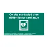 Signalétique DAE arrêté du 29 octobre 2019 – Modèle 1 – affiche d'entrée