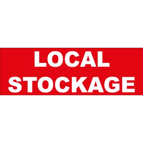Adhésif "Local stockage"
