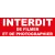 Adhésif  interdit de filmer et de photographier-Autocollant danger et avertissement-Panneaux Signalétiques