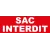 Adhésif  sac interdit-Signalétique magasin-Panneaux Signalétiques