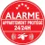 Alarme appartement protégé 24h24 (lot de 10p)-Autocollant de dissuasion-Panneaux Signalétiques