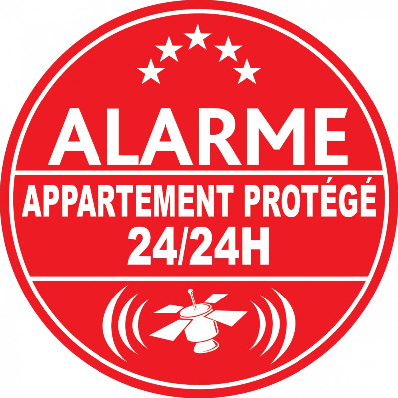 Plaquette De Stickers Alarme - Autocollant Alarme