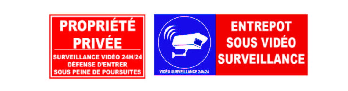 Panneau vidéo surveillance