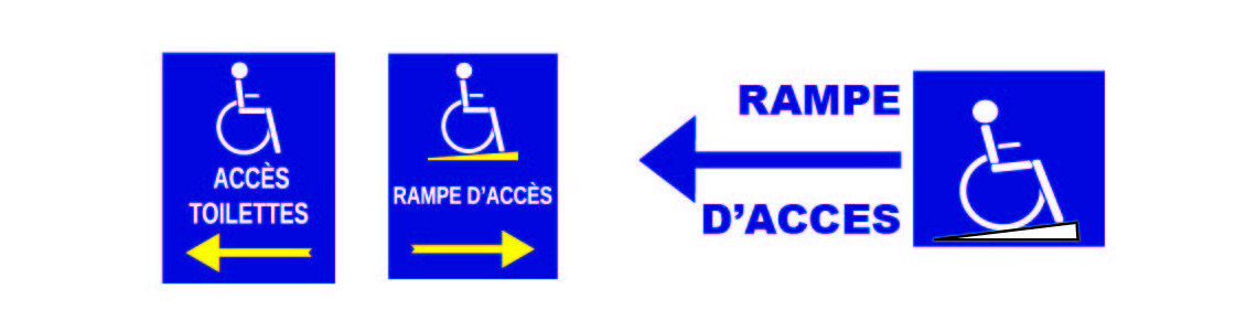 Panneau handicapé - PMR
