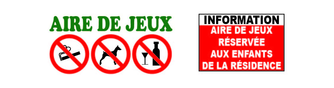 Panneau aire de jeux