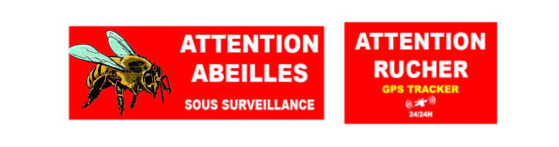 Panneau attention abeille