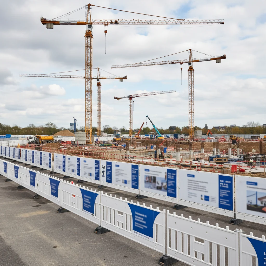 Étude de cas : plan de signalétique d'un grand chantier BTP — guide signalétique professionnelle