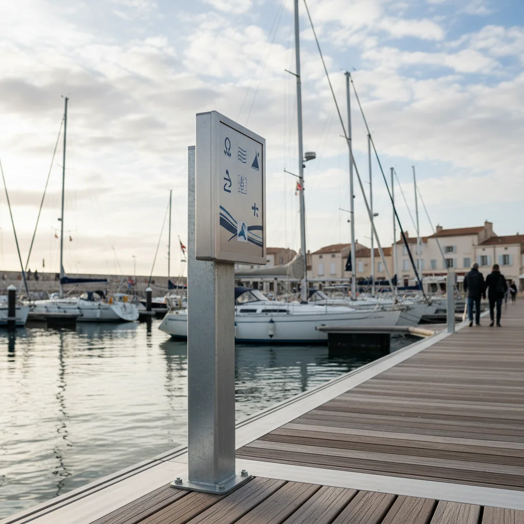 Panneaux nautisme : signalisation port de plaisance, plage et marina — guide signalétique professionnelle