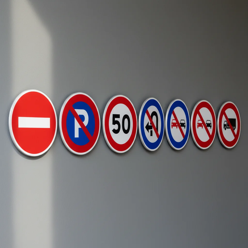 Top 7 interdictions — guide signalétique professionnelle